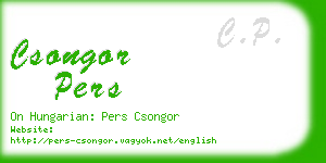 csongor pers business card